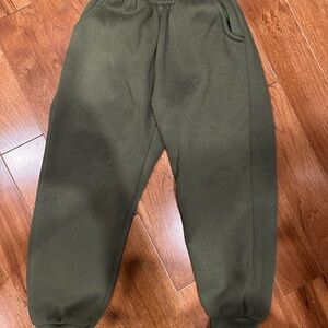 Olive Green Kids Joggers